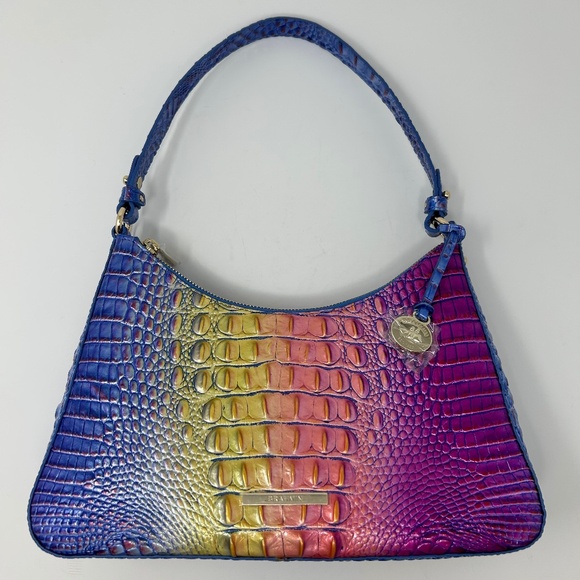 NWT Brahmin Esme Magic Ombré Melbourne Leather Shoulder Handbag Designer! - Picture 2 of 4